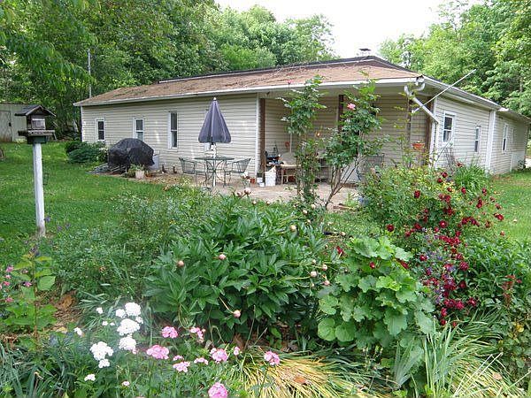 View of patio from front gardens.