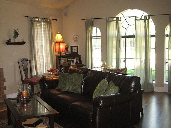 Living Room with Barrel Ceiling