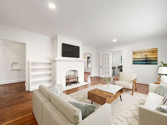 Living room facing in from front door