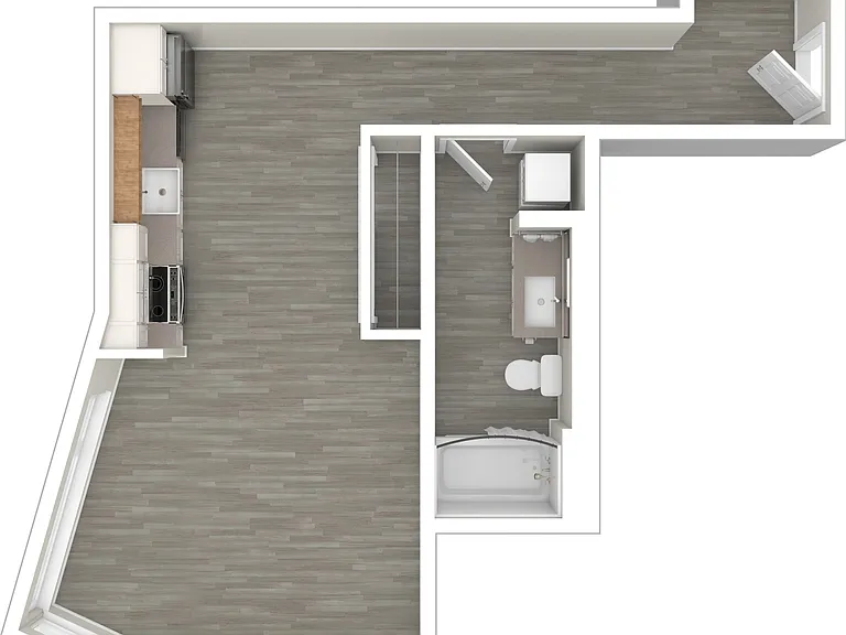 3D Floor Plan Studio A 3D Floor Plan Studio A