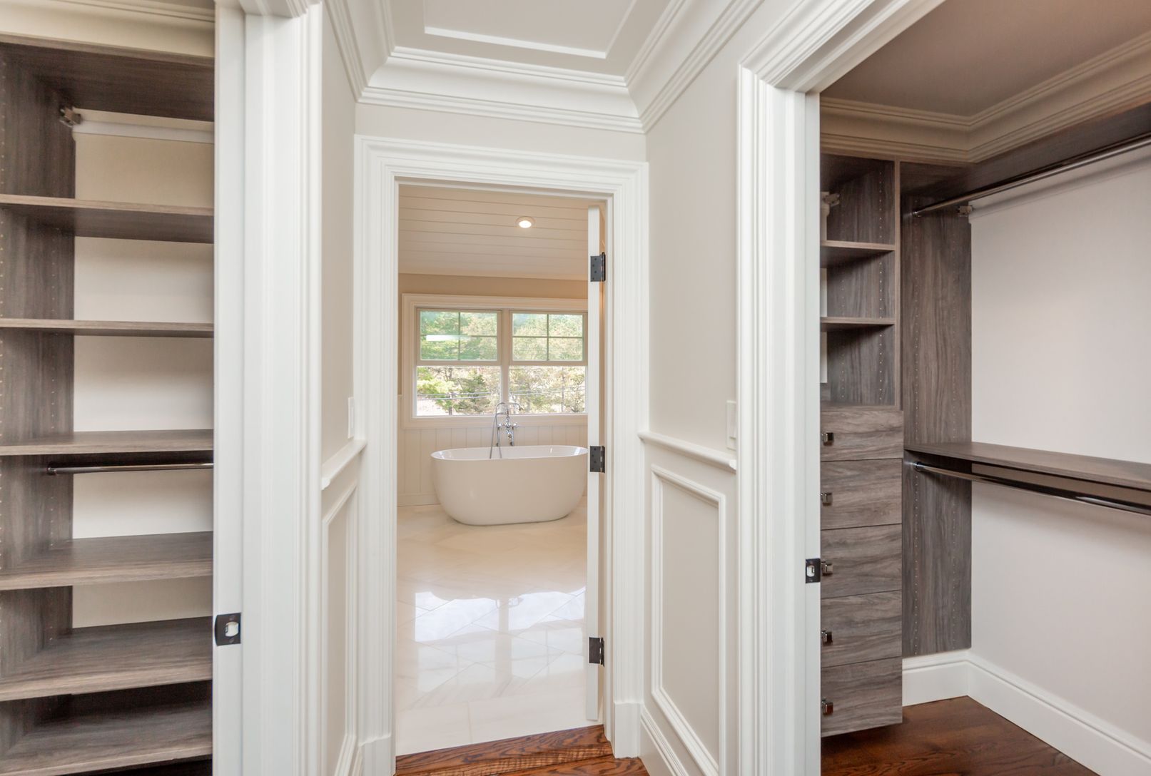  Two walk in closets masterfully finished