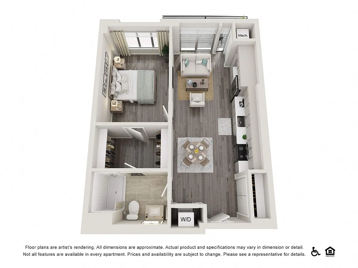 Floor plan 1 Bed G