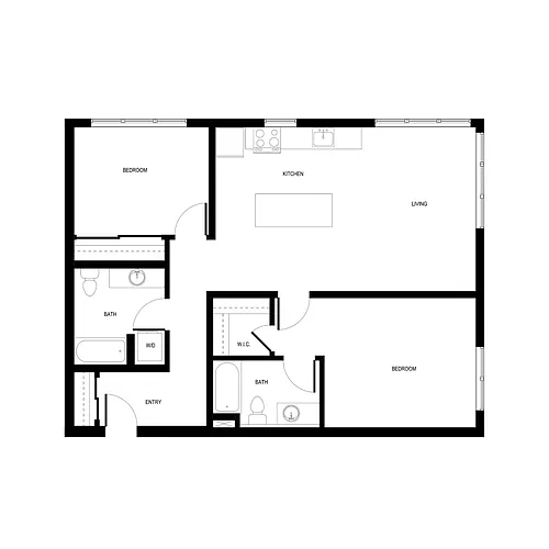 Floor plan 2X2 - E1