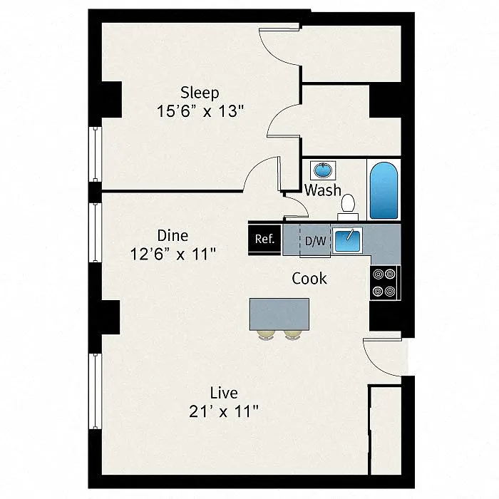 Floor plan A19