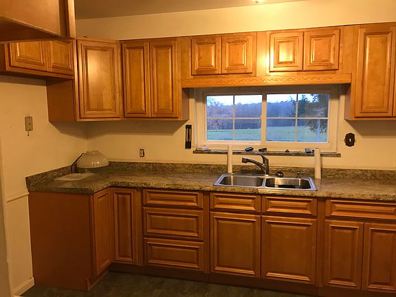 Kitchen with new cabinets. 