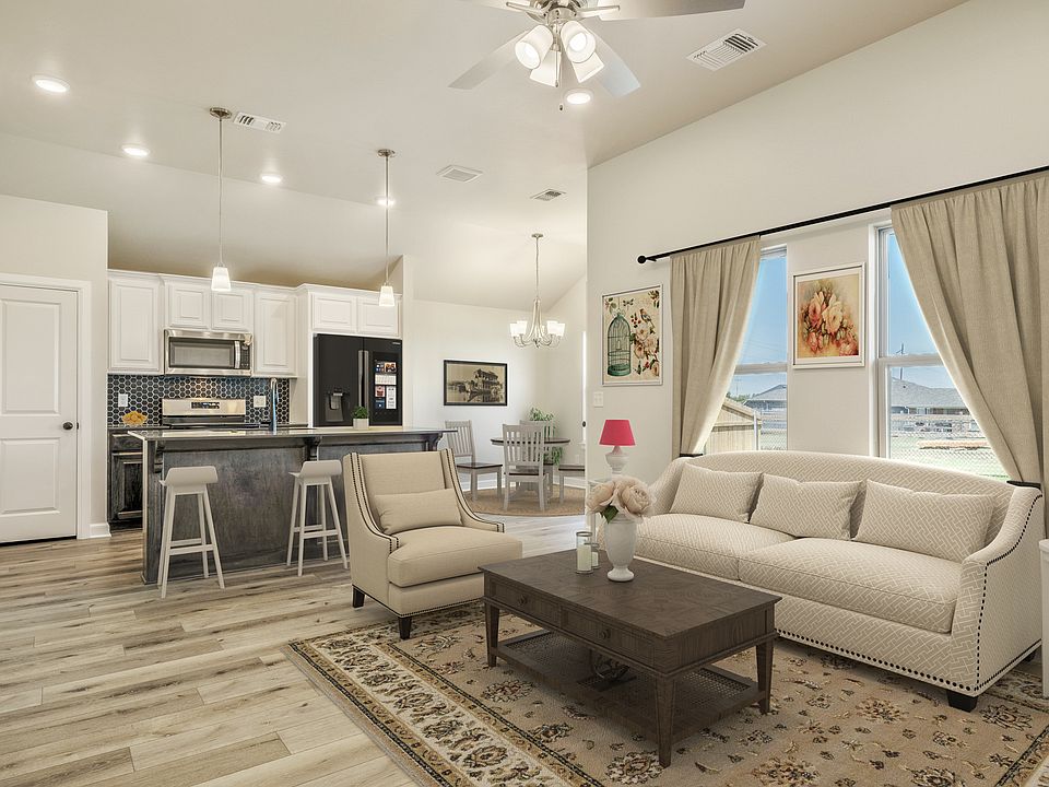Living Room, Kitchen Dining Area