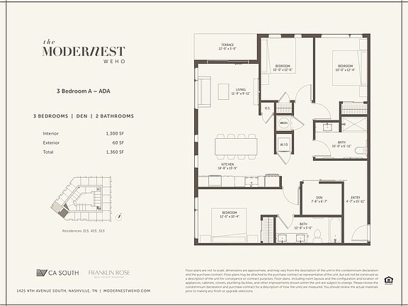 Modernest WeHo 3 Bedroom A - ADA