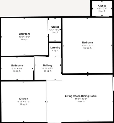 2 bed, 1.0 bath, 600 sqft, $999 — Photo 3