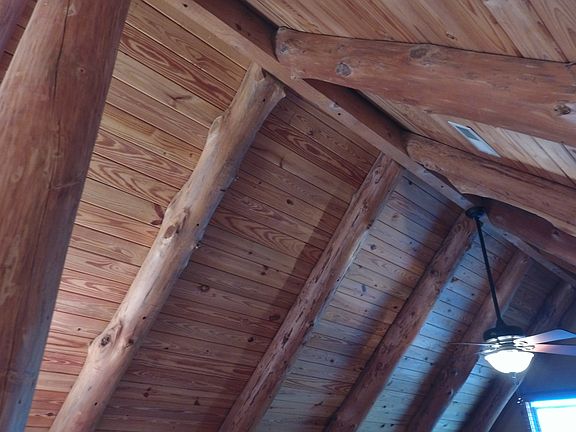 Notice the true log beams