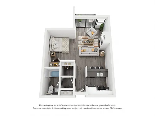 Floor plan Studio