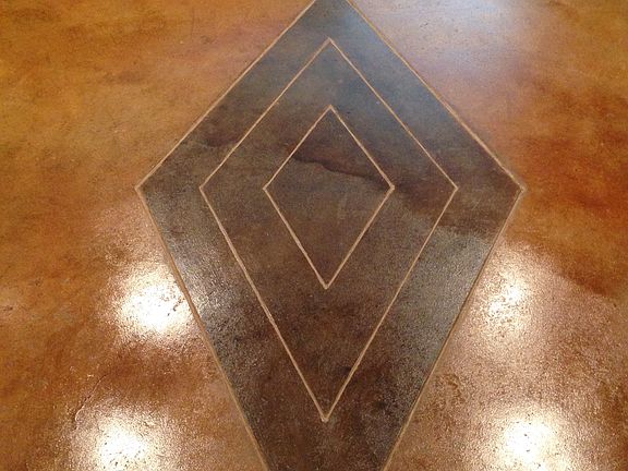 Design in kitchen floor