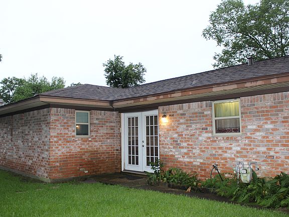 Back yard w/ french doors