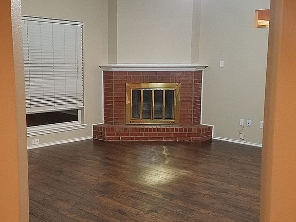 Wood burning fireplace