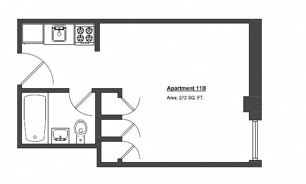 Floor plan Penthouse Studio