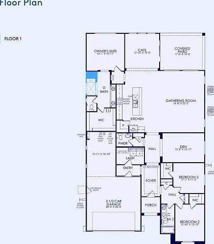Parklane Floor Plan, Quick Move-In Home, Floor 1