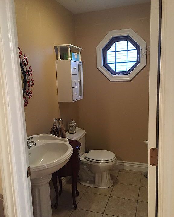 1/2 bath off kitchen 