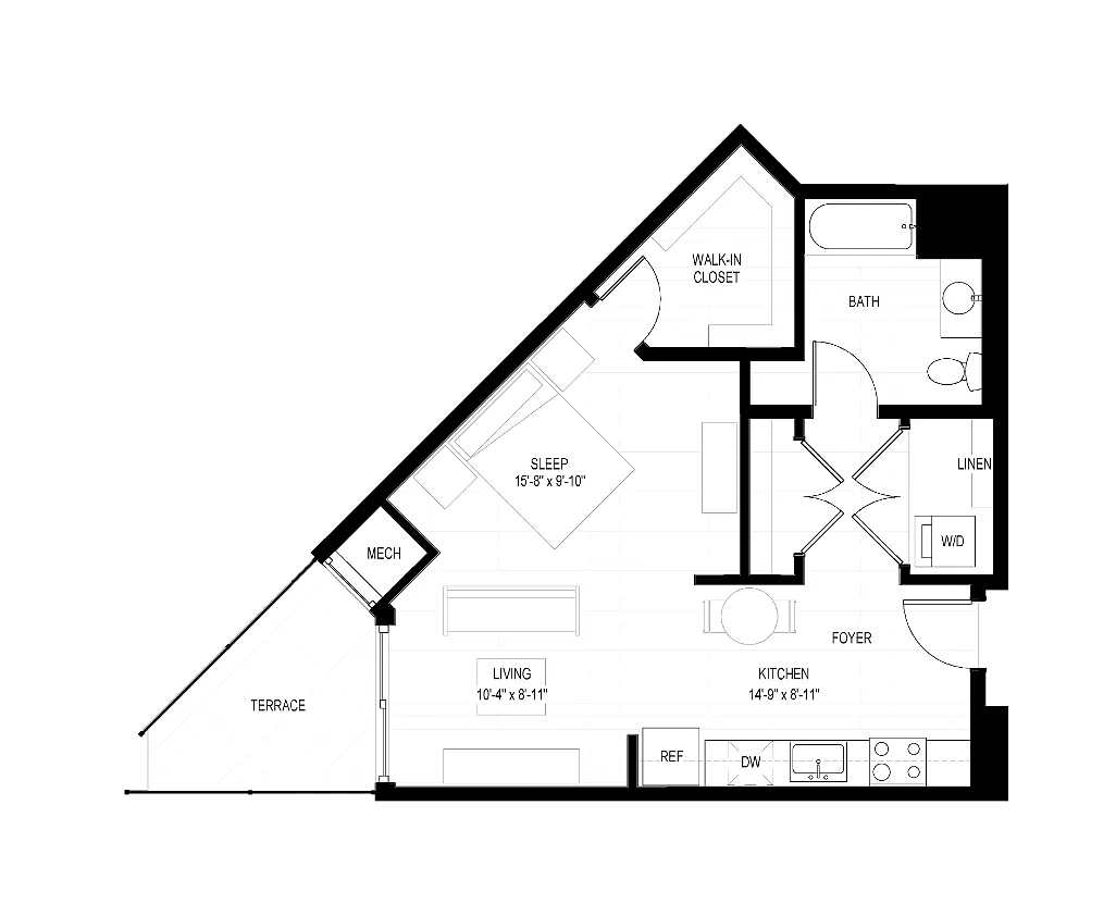 Floor plan Studio H