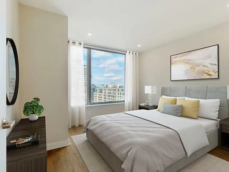 Renovated Package I bedroom with hard surface flooring