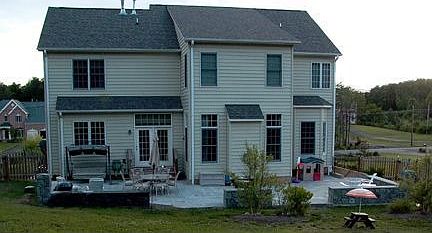 The backyard