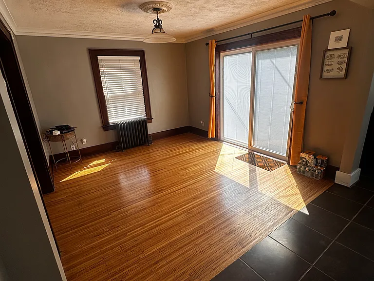 Dining Room with Sliding Glass Door to Backyard