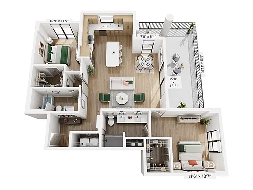 Floor plan B15