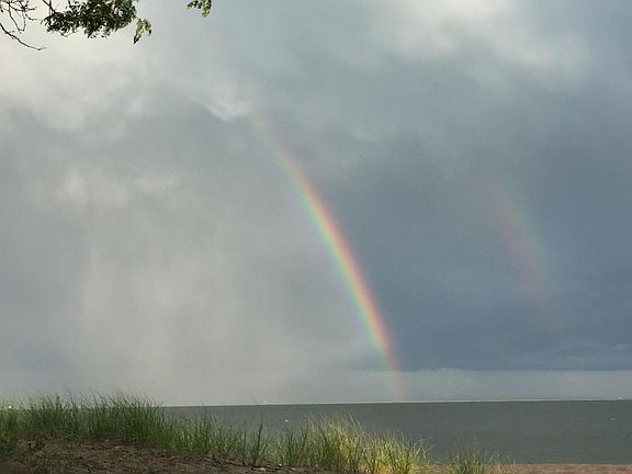 Lucky rainbow after brief shower