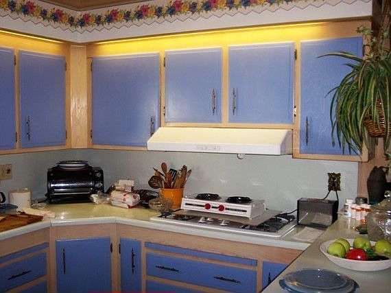 Part of the kitchen.
