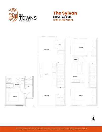 Floor plan The Nakiska ( 1 Bedroom | 1 Bathroom)