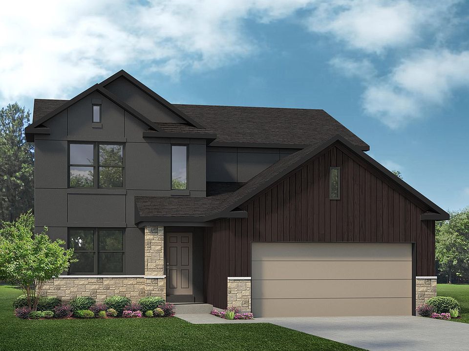 Elevation H - Optional Includes stucco finish. Garage door style is optional.