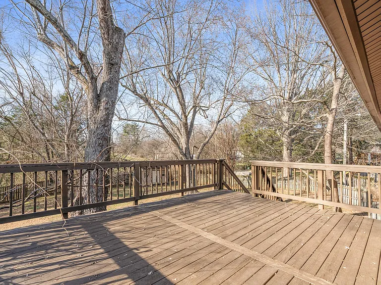 Spacious deck