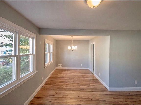 Part of living room and dining room