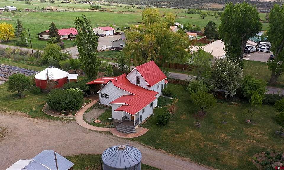 Aerial of house