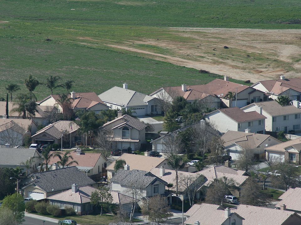 Our home has the lighter roof.  Photo was taken from Mt Ribidoux.