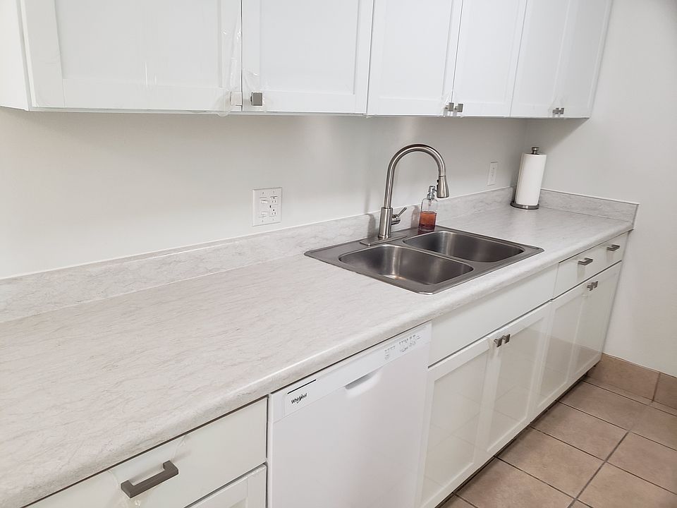 New cabinets, new countertop, new dishwasher.