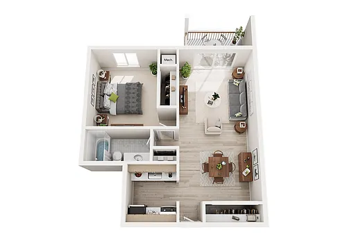 Floor plan 1B