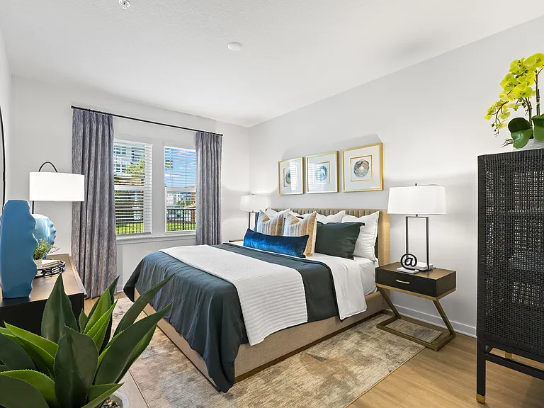 Oversized windows in bedrooms for abundant natural light
