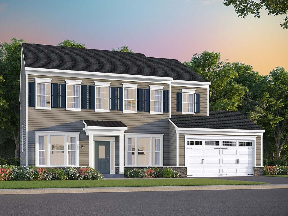 Elevation 1 of the Kendrick a home design at Lakeside at Trappe by Brookfield Residential