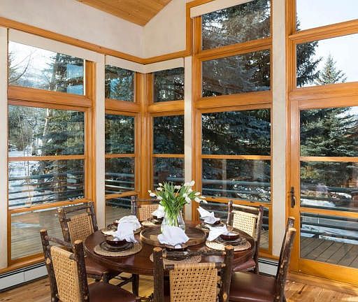 Dining Area open to entertaining deck