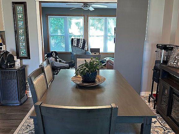 open dining to sunroom