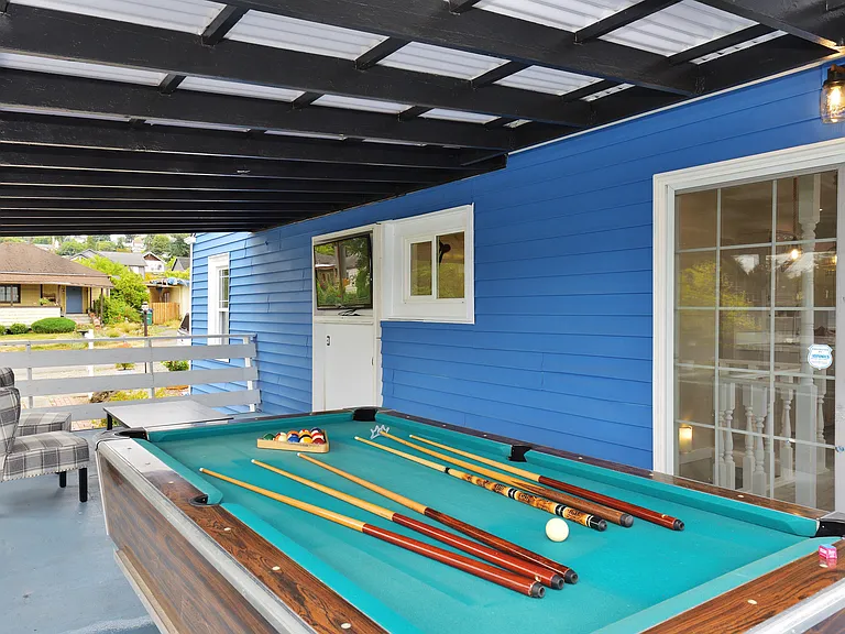 1st Floor - Deck (w/ Pool Table & TV)