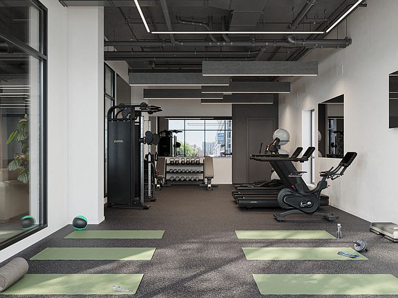 Space for yoga and other class instruction