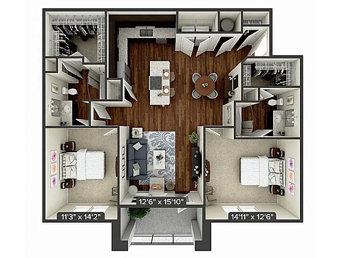 Floor plan B4-2-1188