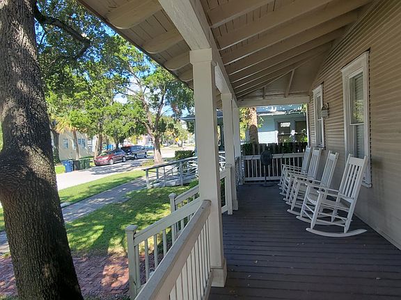 Front Porch with Rocking Chairs