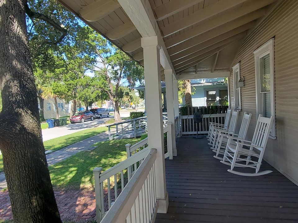 Front Porch with Rocking Chairs