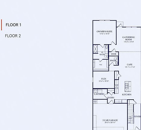 Gustine Floor Plan, Quick Move-In Home, Floor 1