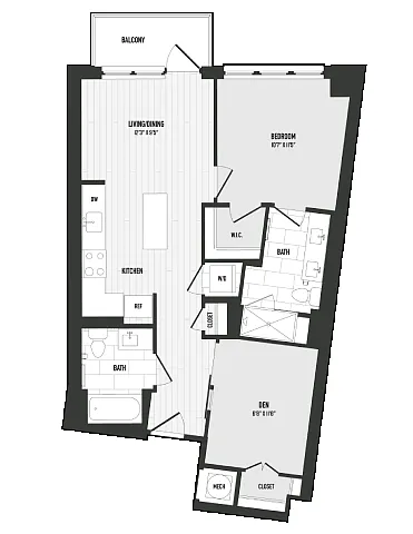 Floor plan B1B - Coda