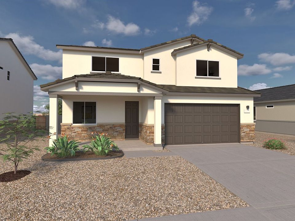 This is a rendering of our Stellar Floorplan Elevation F. Options and Colors may vary.