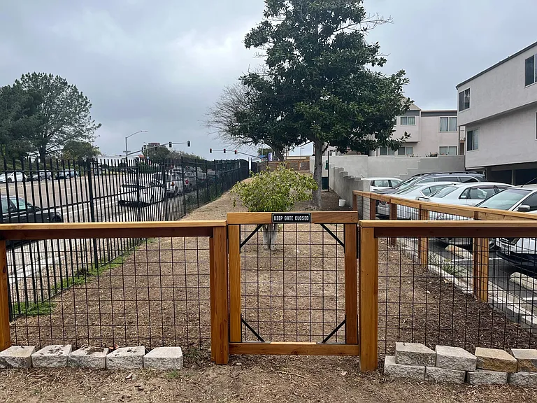 Dog park area inside the complex