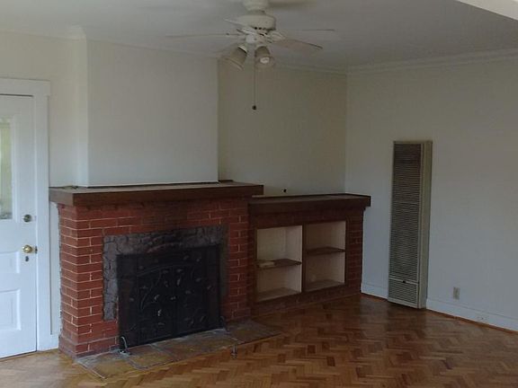 Living room with fireplace