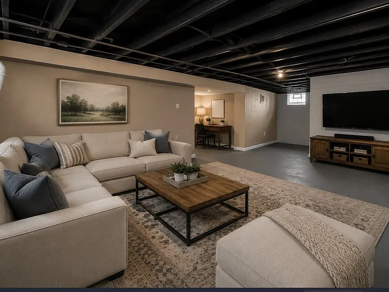 Large basement area could be a family room or work out area